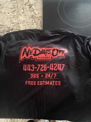 No Days Off Plumbing Logo