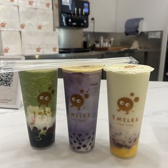 7 Miles Tea Lab - TOKYO MATCHA FRAPPE (BLENDED), UBE COCONUT MILK, 7'S AVOCADO ON MANGO (BLENDED) - Bubble Tea Near Me - Artesia, California 7 Miles Tea Lab - TOKYO MATCHA FRAPPE (BLENDED), UBE COCONUT MILK, 7'S AVOCADO ON MANGO (BLENDED) - Bubble Tea Near Me - Artesia, California