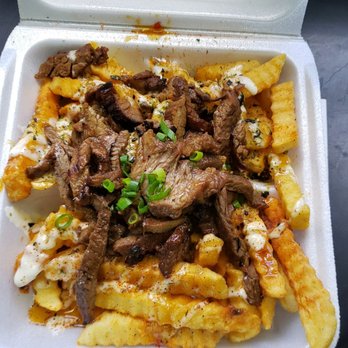 Flyin' Ahi - Kalbi Fries $10 - Food Trucks Near Me - Mililani, Hawaii