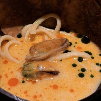 Valhalla - White Curry Noodles * roasted mussels in two oils - Bars Near Me - Chicago, Illinois