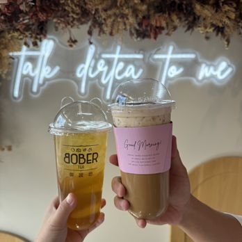 Bober Tea & Coffee - Jasmine Green Tea and Pink Haze - Bubble Tea Near Me - Folsom, California