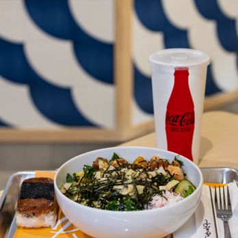 Pokeworks - Poke Your Way Bowl ($17.49), Garlic Spam Musubi ($4.99), Pop Freestyle ($2.99) - Poke Near Me - Toronto, Ontario Pokeworks - Poke Your Way Bowl ($17.49), Garlic Spam Musubi ($4.99), Pop Freestyle ($2.99) - Poke Near Me - Toronto, Ontario