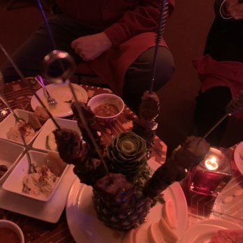 Marrakech - shiskabob, baba ganouch, hummus, pickled carrots and Kalamata olives and cucumber. lentil soup, homemade bread. - Middle Eastern Near Me - Las Vegas, Nevada