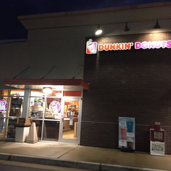Dunkin' -  a dunkin donuts store at night - Donuts Near Me - Columbus, Georgia