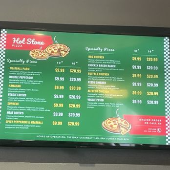 Hot Stone Pizza - Menu - Pizza Near Me - Alcoa, Tennessee Hot Stone Pizza - Menu - Pizza Near Me - Alcoa, Tennessee
