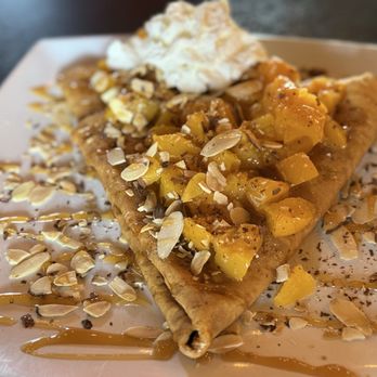 Colados Coffee & Crepes - Peaches Crepe - Coffee & Tea Near Me - Goodyear, Arizona Colados Coffee & Crepes - Peaches Crepe - Coffee & Tea Near Me - Goodyear, Arizona