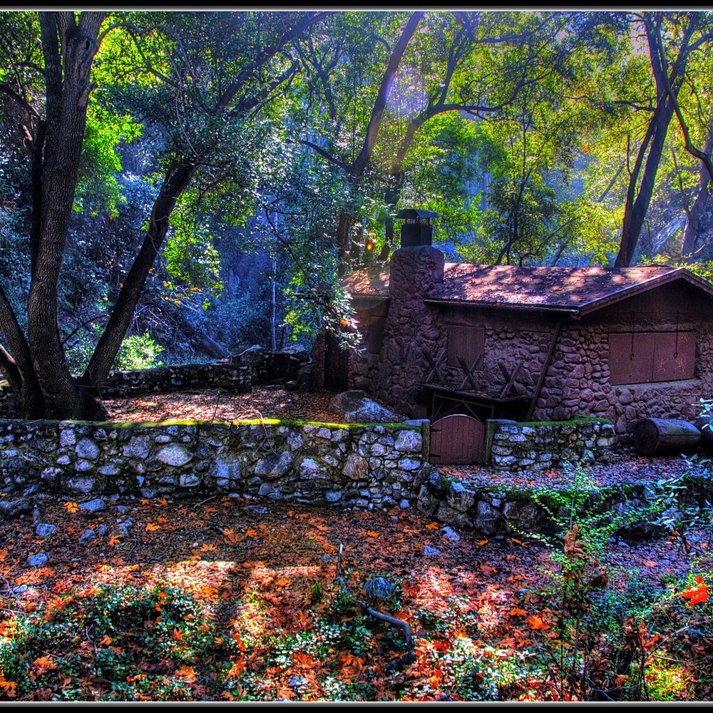 A cabin on the hike to the falls A cabin on the hike to the falls