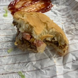 Bacon double cheeseburger.