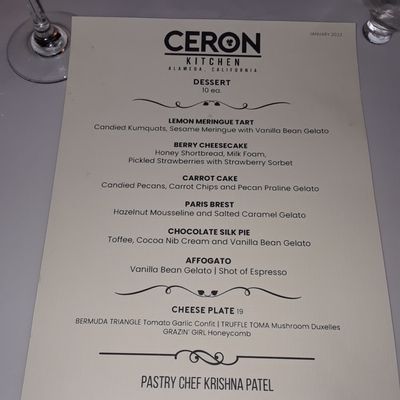 Menu photo 6 Ceron Kitchen Alameda, CA
