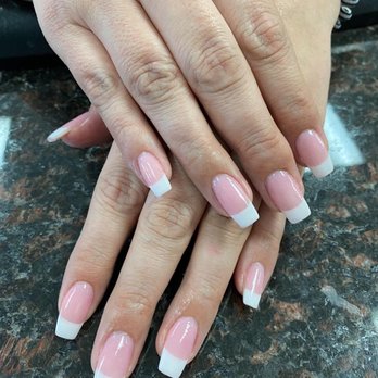 Natural Nails - Dipping powder with classic French looks - Nail Salons Near Me - Peachtree City, Georgia Natural Nails - Dipping powder with classic French looks - Nail Salons Near Me - Peachtree City, Georgia