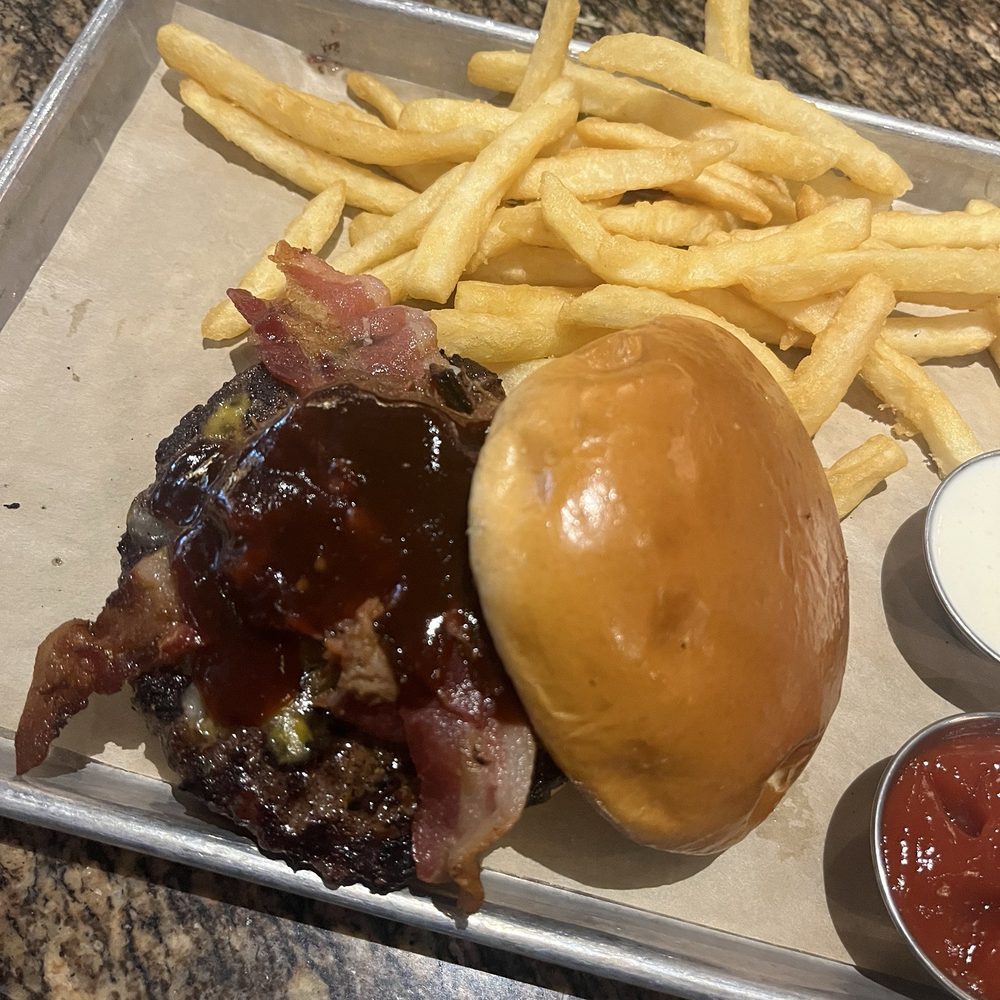 BJ's Restaurant & Brewhouse - hickory bbq burger - Pizza Near Me - Irvine, California