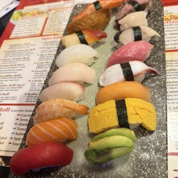 Sushi Yama - One of everything nigiri - Sushi Bars Near Me - Wellington, Florida