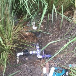 Viking Sprinkler Service - tight spot repair