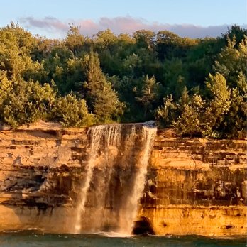 Pictured Rocks Cruises - Spray Falls - Boating Near Me - Munising, Michigan