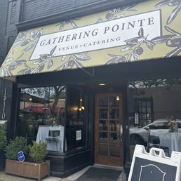 Exterior outside entrance of Gathering Pointe Venue & Catering - Engagement party 8/25/24. - Grosse Pointe, Michigan Exterior outside entrance of Gathering Pointe Venue & Catering - Engagement party 8/25/24. - Grosse Pointe, Michigan