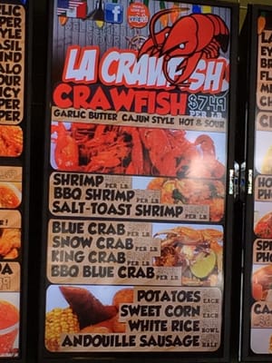 Menu photo 7 LA Crawfish San Antonio, TX