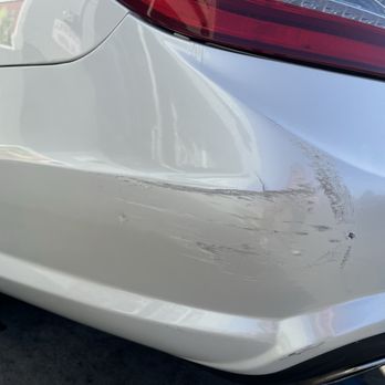 W.I. Simonson - Damaged rear bumper caused by the shop that they didn't even bother notify me of it. - Auto Repair Near Me - Santa Monica, California W.I. Simonson - Damaged rear bumper caused by the shop that they didn't even bother notify me of it. - Auto Repair Near Me - Santa Monica, California