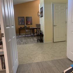 Desert Tile & Grout Care - They made the grout lines blend with the tile soooo well!
