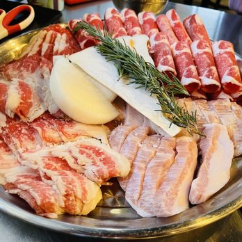 Koreatown - Meats for BBQ including beef tongue, pork jowl and beef belly - Korean Near Me - Mesa, Arizona Koreatown - Meats for BBQ including beef tongue, pork jowl and beef belly - Korean Near Me - Mesa, Arizona