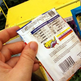 Lowe's Home Improvement - Back side of the visibly moldy seed pack at Lowes. They keep seeds near plants, and spray water on the seeds when watering plants. - Hardware Stores Near Me - Gainesville, Florida Lowe's Home Improvement - Back side of the visibly moldy seed pack at Lowes. They keep seeds near plants, and spray water on the seeds when watering plants. - Hardware Stores Near Me - Gainesville, Florida
