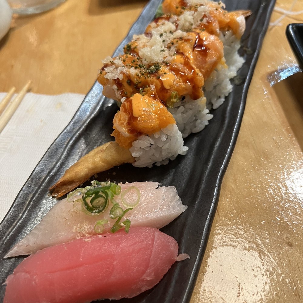 Kiori kitchen - Hulk roll, yellow tail nigiri, tuna nigiri - Japanese Near Me - Morris Plains, New Jersey Kiori kitchen - Hulk roll, yellow tail nigiri, tuna nigiri - Japanese Near Me - Morris Plains, New Jersey