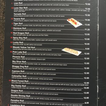 Yokohamaya - Menu - Sushi Bars Near Me - Cypress, Texas Yokohamaya - Menu - Sushi Bars Near Me - Cypress, Texas