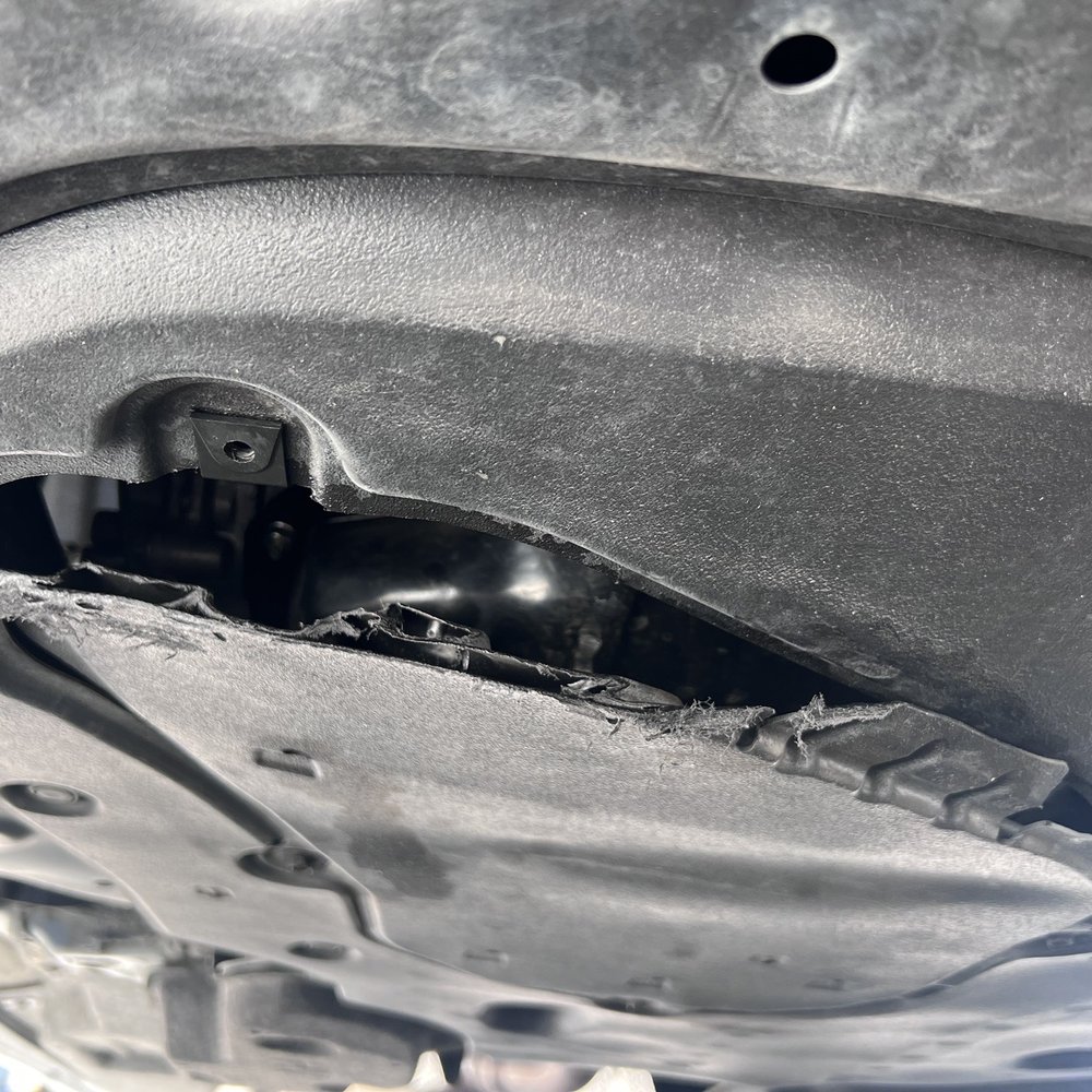 Skid plate broken