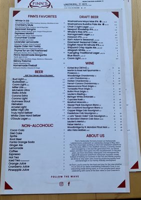 Menu photo 4 Finn's Harborside East Greenwich, RI Menu photo 4 Finn's Harborside East Greenwich, RI