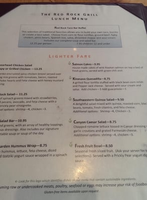 Menu photo 8 Red Rock Grill Springdale, UT Menu photo 8 Red Rock Grill Springdale, UT