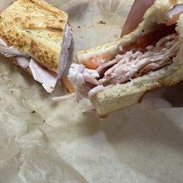 Cracked turkey sandwich Cracked turkey sandwich