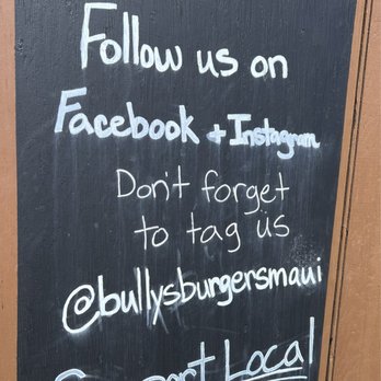 Bullys Burgers - Follow along... - New American Near Me - Kula, Hawaii