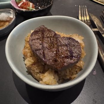 Yakiya - Bone marrow fried rice with Wagyu filet mignon - Bars Near Me - Pasadena, California
