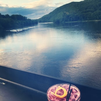 Whetstone Beer - This was the view when we were just waiting for the table at the upstairs beer garden! Stunning! - Breweries Near Me - Brattleboro, Vermont
