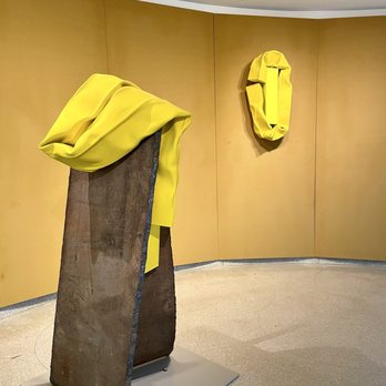 Guggenheim Museum - One of many pieces in an exhibition by the Swiss artist Carol Bove. - Art Museums Near Me - New York, New York