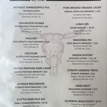 Deep Ellum - Draft beer menu - New American Near Me - Waltham, Massachusetts