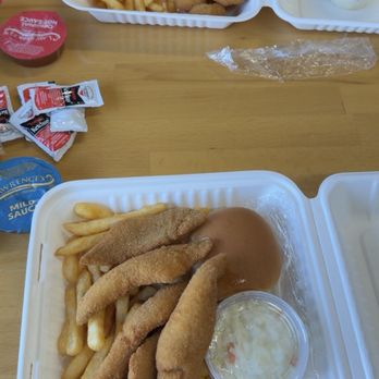 Lawrence's Fish & Shrimp - Lightly battered shrimp combo  Perch combo - Seafood Near Me - Chicago, Illinois