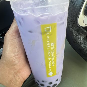 Qualitea - Taro, 70% sweet, regular ice. So good! - Bubble Tea Near Me - Pinole, California Qualitea - Taro, 70% sweet, regular ice. So good! - Bubble Tea Near Me - Pinole, California