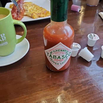 Silver Star Diner - Big bottle of Tabasco - Diners Near Me - Norwalk, Connecticut