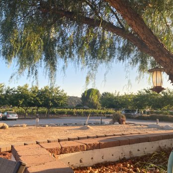 Hatfield Creek Winery - View from our table. - Wine Tasting Room Near Me - Ramona, California