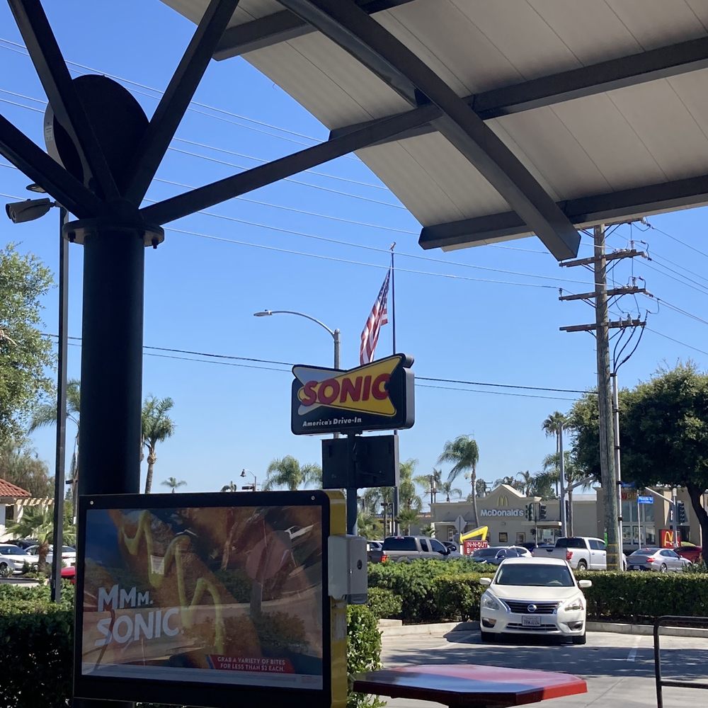 Sonic Drive-In - From the patio looking out to Placentia Street - Burgers Near Me - Fullerton, California Sonic Drive-In - From the patio looking out to Placentia Street - Burgers Near Me - Fullerton, California