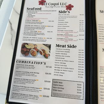 El Coqui - Menu - Puerto Rican Near Me - Callaway, Maryland El Coqui - Menu - Puerto Rican Near Me - Callaway, Maryland