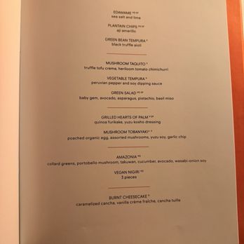 Sushisamba - Vegetarian tasting menu -- tempting, but we love fish! - Japanese Near Me - West Hollywood, California