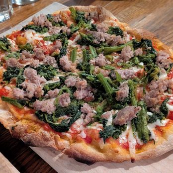 Camillo - April 25, 2026; Pinsa Salsiccia e Broccoli ($21). - Italian Near Me - Brooklyn, New York