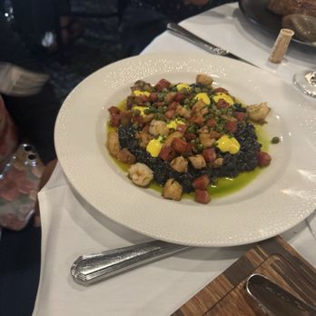 Harold's - squid ink risotto - New American Near Me - Fort Myers, Florida Harold's - squid ink risotto - New American Near Me - Fort Myers, Florida