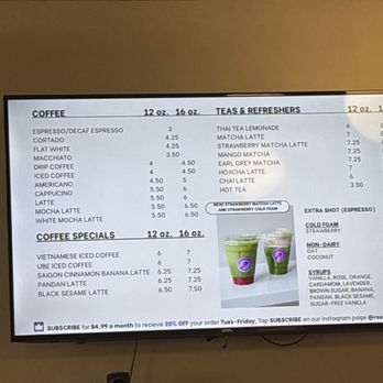 Rose Ave Bakery - Drink menu - Bakeries Near Me - Washington, DC, District of Columbia