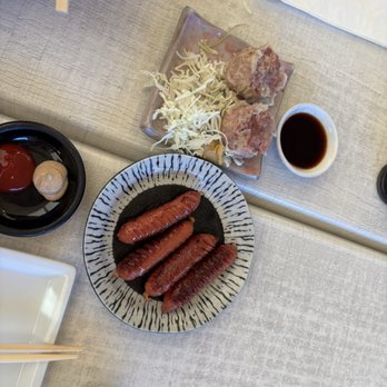 Ramenya - Shumai (ate 1 already eheh)  Sausage - Ramen Near Me - Los Angeles, California