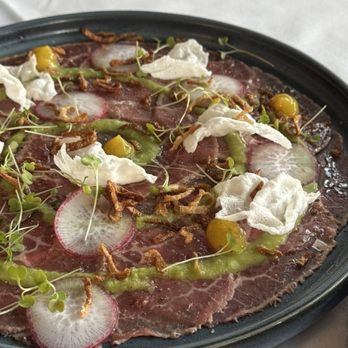 Acquafarina - Beef carpaccio - Italian Near Me - Vancouver, British Columbia