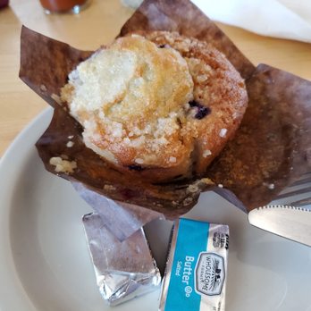 River City Grill - Blueberry muffin with real butter - American Near Me - Missoula, Montana River City Grill - Blueberry muffin with real butter - American Near Me - Missoula, Montana