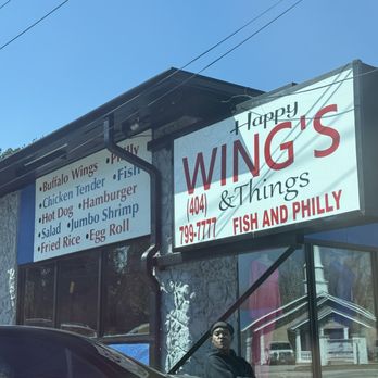 Happy Wings - Outside signage - Restaurants Near Me - Atlanta, Georgia Happy Wings - Outside signage - Restaurants Near Me - Atlanta, Georgia