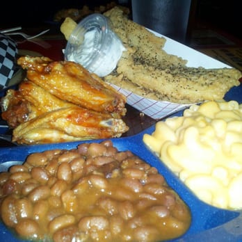 Lancaster's BBQ - Catfish platter with Jamaican Honey wings - Barbeque Near Me - Huntersville, North Carolina